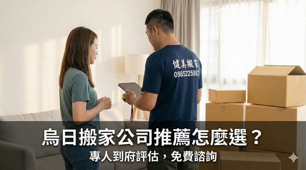 烏日搬家公司推薦怎麼選？專人到府評估